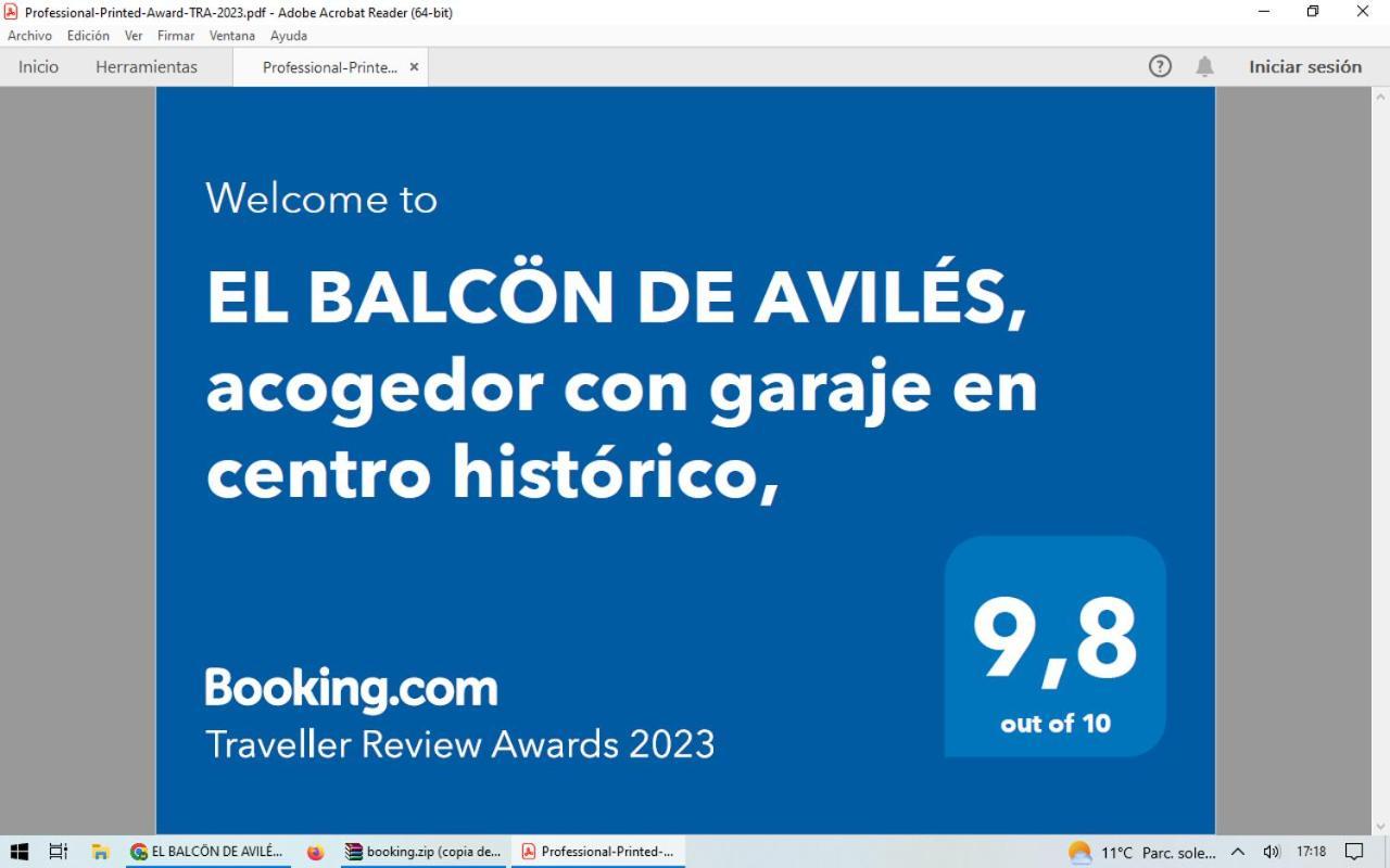 El Balcoen De Aviles, Acogedor Con Garaje En Centro Historico, Exterior foto